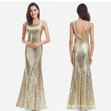 Gold Dress Women Evening Dress Long Evening Gown